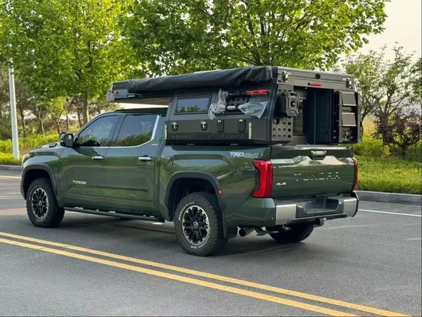 SUNHOMEE camper on a Toyota Tundra