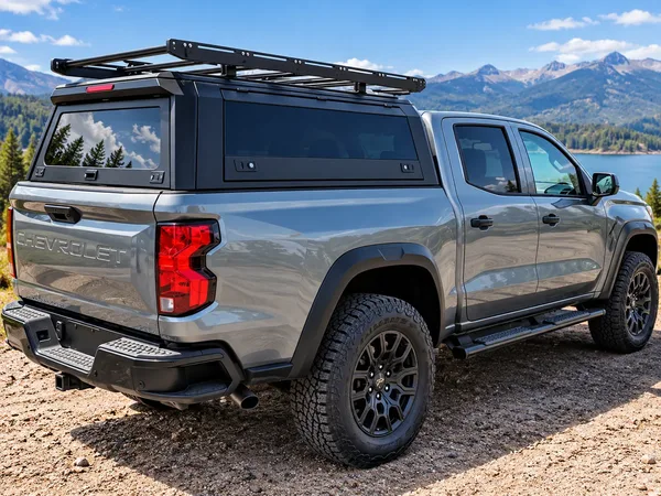 Topper closed — looks like a regular truck topper